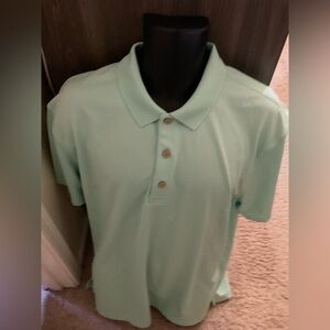 Men’s used Cubavera polo green blue shirt size XL